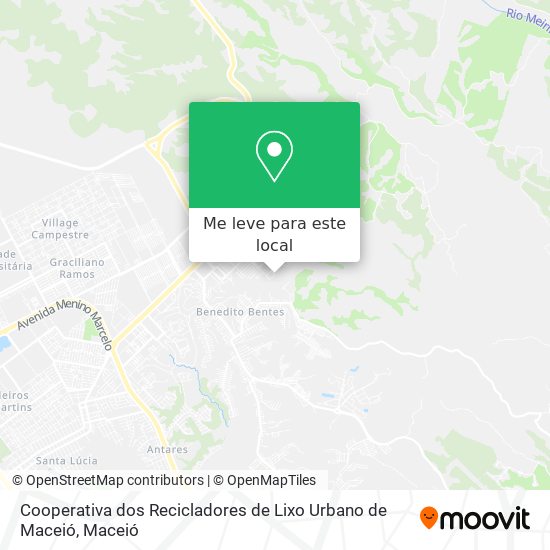 Cooperativa dos Recicladores de Lixo Urbano de Maceió mapa