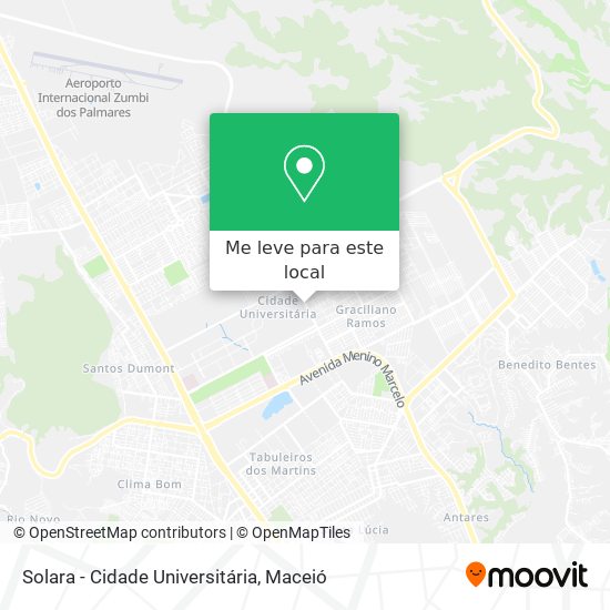 Solara - Cidade Universitária mapa
