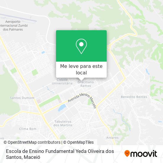 Escola de Ensino Fundamental Yeda Oliveira dos Santos mapa
