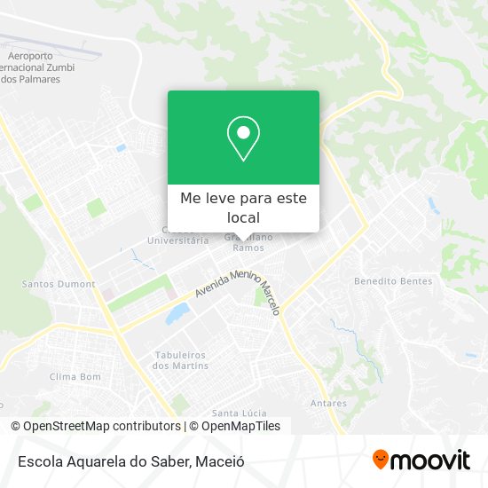 Escola Aquarela do Saber mapa