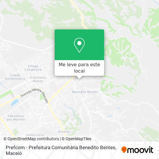 Prefcom - Prefeitura Comunitária Benedito Bentes mapa