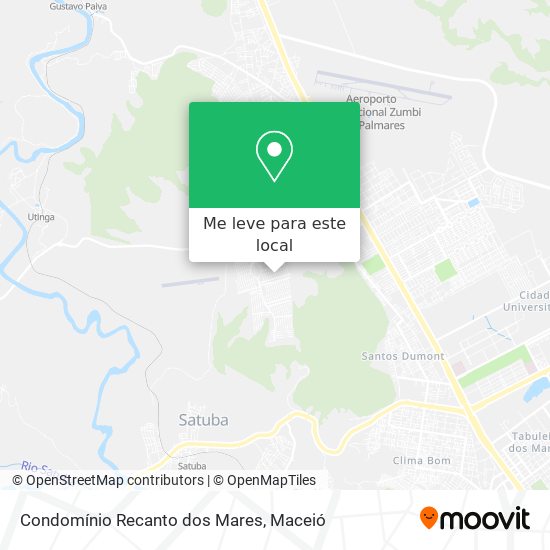 Condomínio Recanto dos Mares mapa