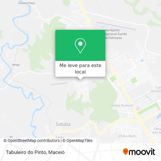 Tabuleiro do Pinto mapa