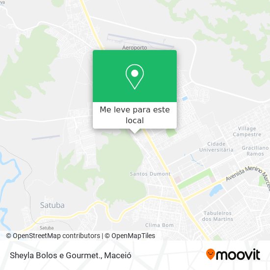 Sheyla Bolos e Gourmet. mapa