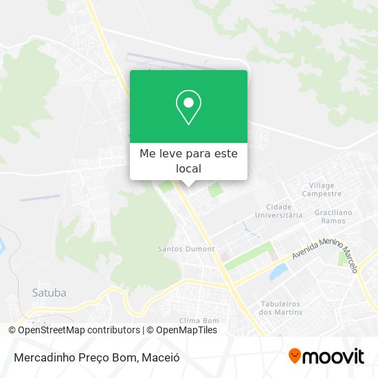 Mercadinho Preço Bom mapa