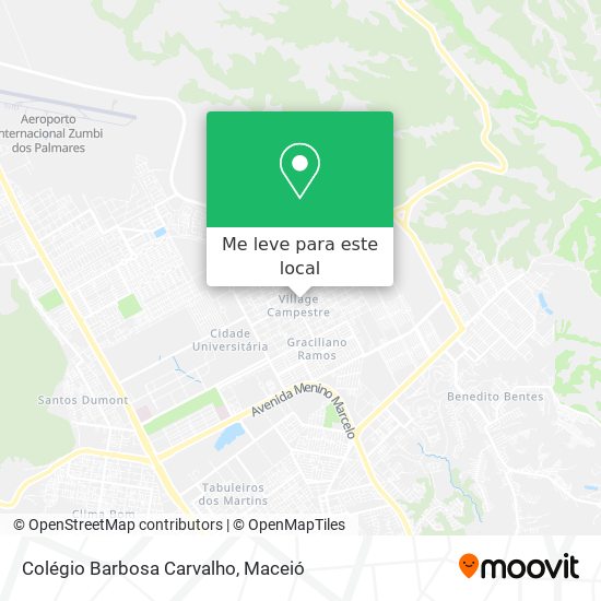 Colégio Barbosa Carvalho mapa