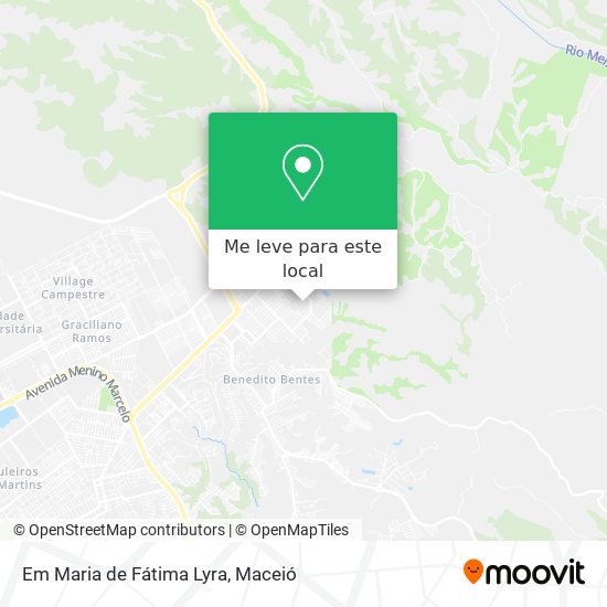 Em Maria de Fátima Lyra mapa