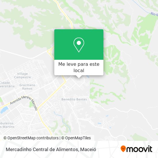 Mercadinho Central de Alimentos mapa
