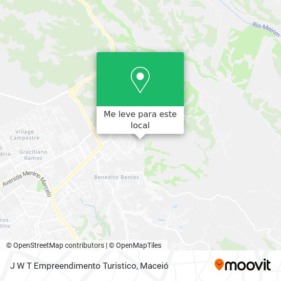 J W T Empreendimento Turistico mapa