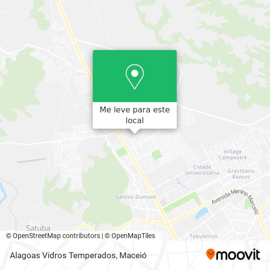 Alagoas Vidros Temperados mapa