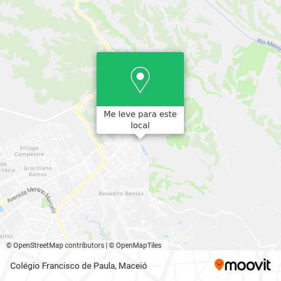 Colégio Francisco de Paula mapa