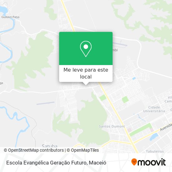 Escola Evangélica Geração Futuro mapa