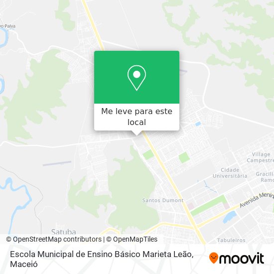 Escola Municipal de Ensino Básico Marieta Leão mapa