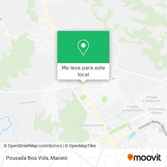 Pousada Boa Vida mapa