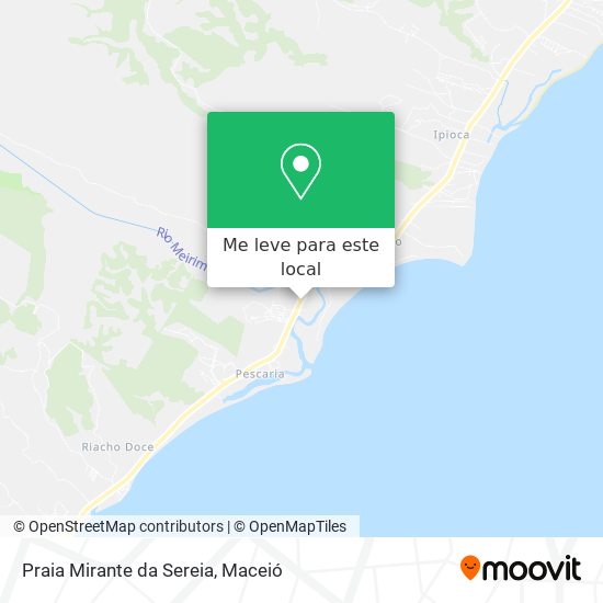 Praia Mirante da Sereia mapa