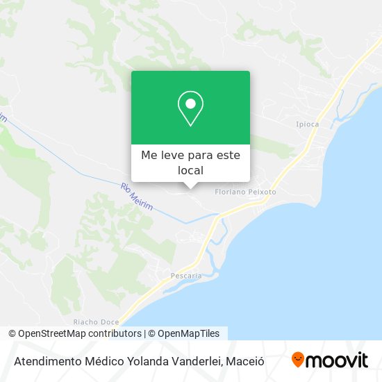 Atendimento Médico Yolanda Vanderlei mapa