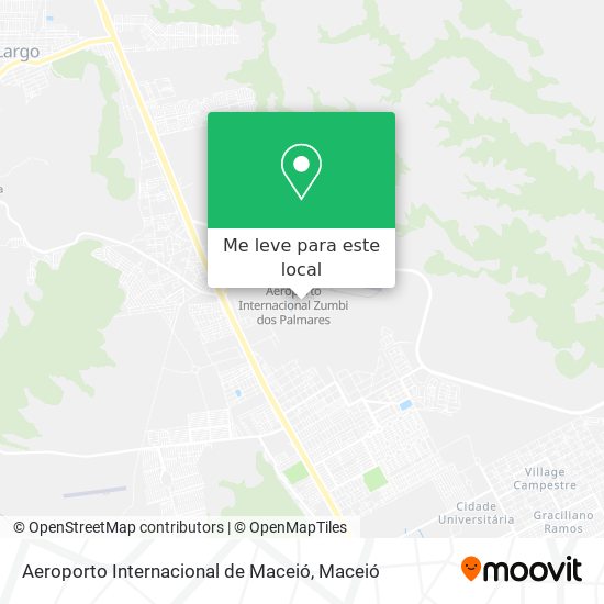 Aeroporto Internacional de Maceió mapa
