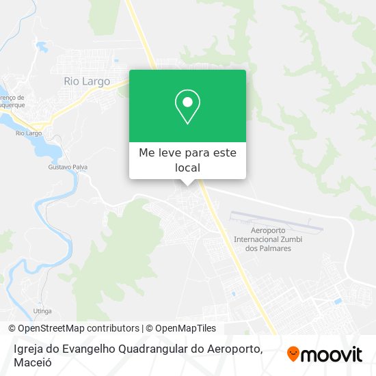 Igreja do Evangelho Quadrangular do Aeroporto mapa