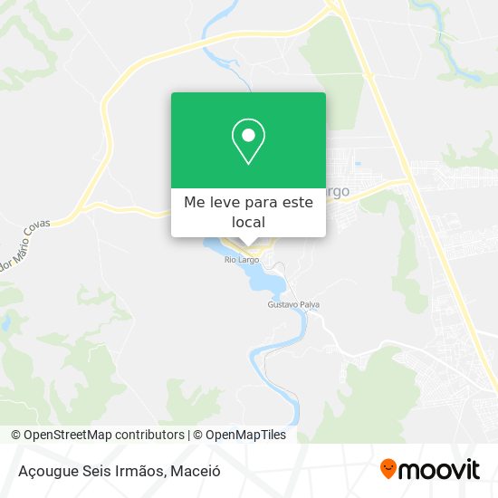 Açougue Seis Irmãos mapa