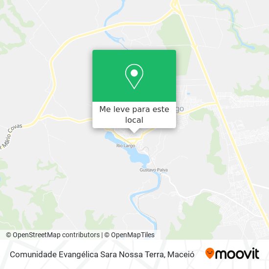 Comunidade Evangélica Sara Nossa Terra mapa