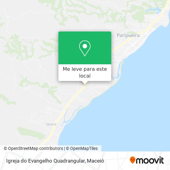 Igreja do Evangelho Quadrangular mapa