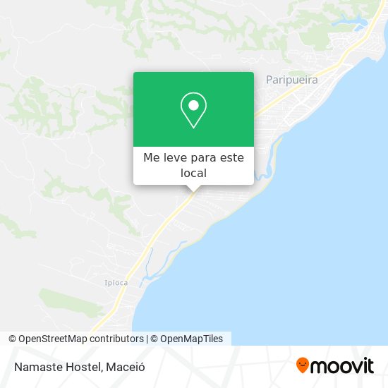 Namaste Hostel mapa