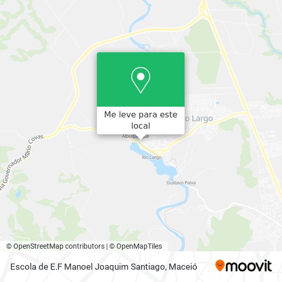 Escola de E.F Manoel Joaquim Santiago mapa