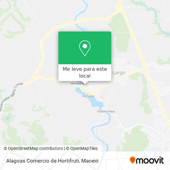 Alagoas Comercio de Hortifruti mapa