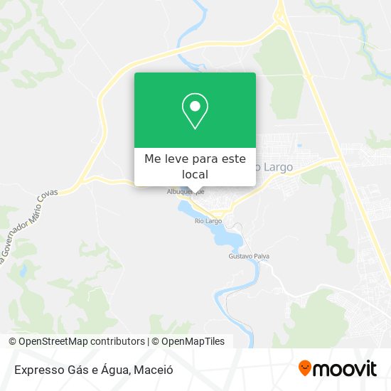 Expresso Gás e Água mapa