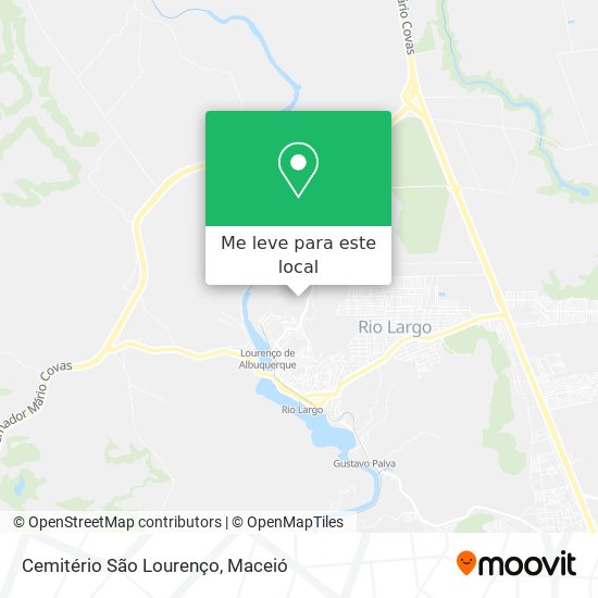 Cemitério São Lourenço mapa
