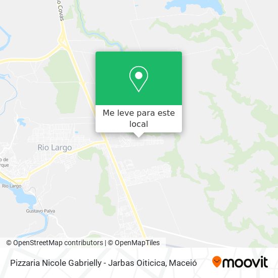 Pizzaria Nicole Gabrielly - Jarbas Oiticica mapa