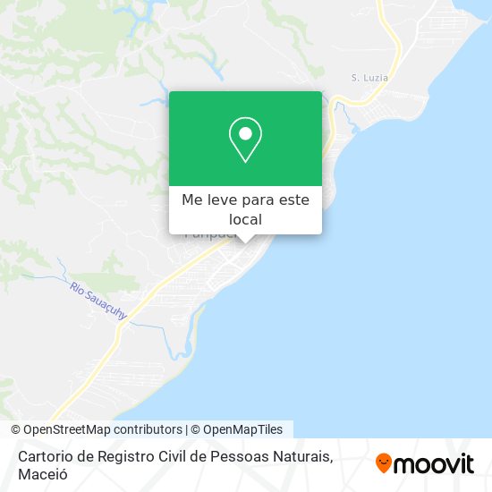Cartorio de Registro Civil de Pessoas Naturais mapa