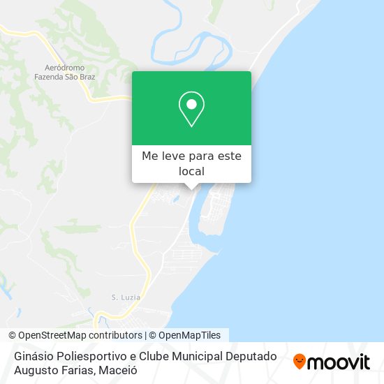 Ginásio Poliesportivo e Clube Municipal Deputado Augusto Farias mapa