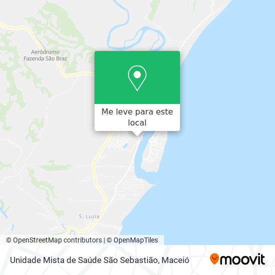 Unidade Mista de Saúde São Sebastião mapa