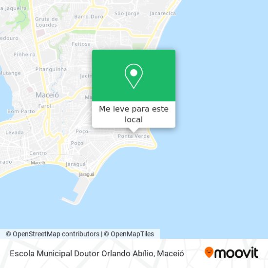 Escola Municipal Doutor Orlando Abílio mapa
