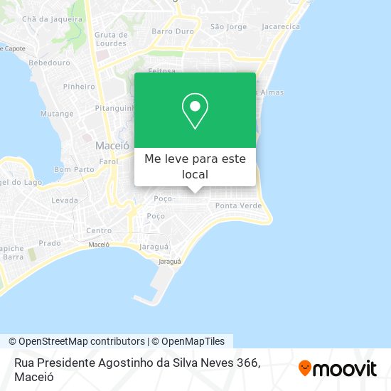 Rua Presidente Agostinho da Silva Neves 366 mapa