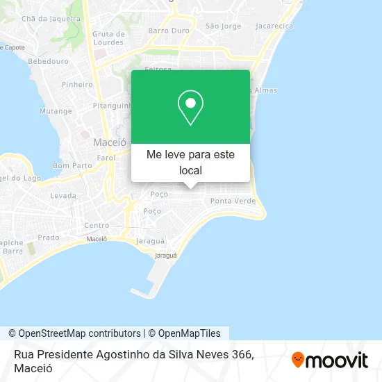Rua Presidente Agostinho da Silva Neves 366 mapa