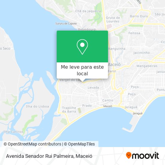 Avenida Senador Rui Palmeira mapa