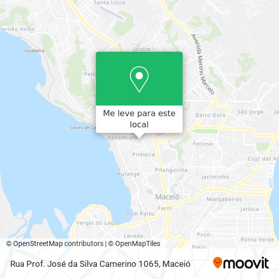 Rua Prof. José da Silva Camerino 1065 mapa