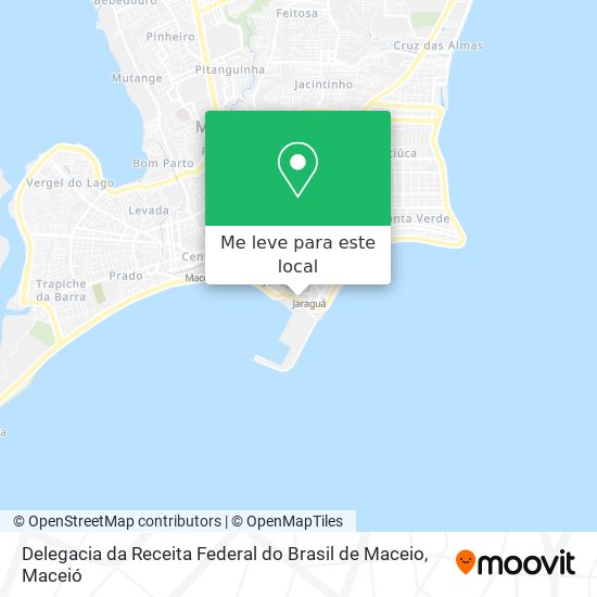 Delegacia da Receita Federal do Brasil de Maceio mapa