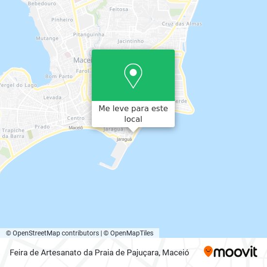 Feira de Artesanato da Praia de Pajuçara mapa