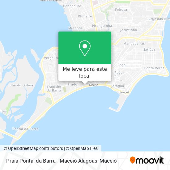 Praia Pontal da Barra - Maceió Alagoas mapa