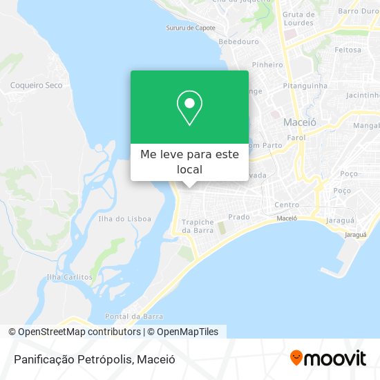 Panificação Petrópolis mapa