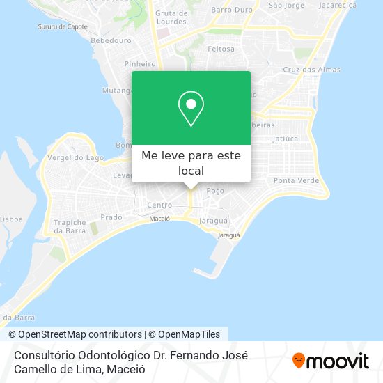 Consultório Odontológico Dr. Fernando José Camello de Lima mapa