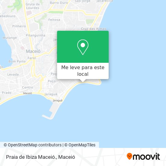 Praia de Ibiza Maceió. mapa