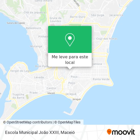 Escola Municipal João XXIII mapa