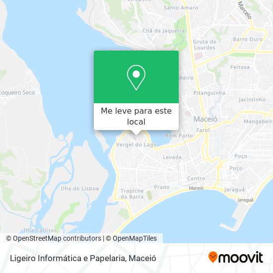 Ligeiro Informática e Papelaria mapa