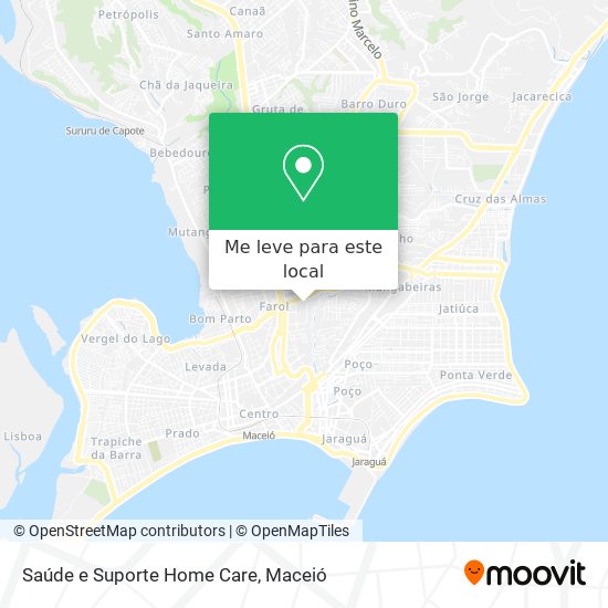 Saúde e Suporte Home Care mapa