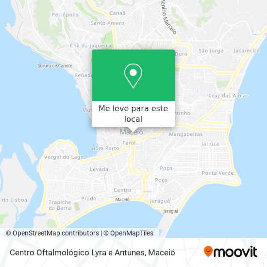 Centro Oftalmológico Lyra e Antunes mapa