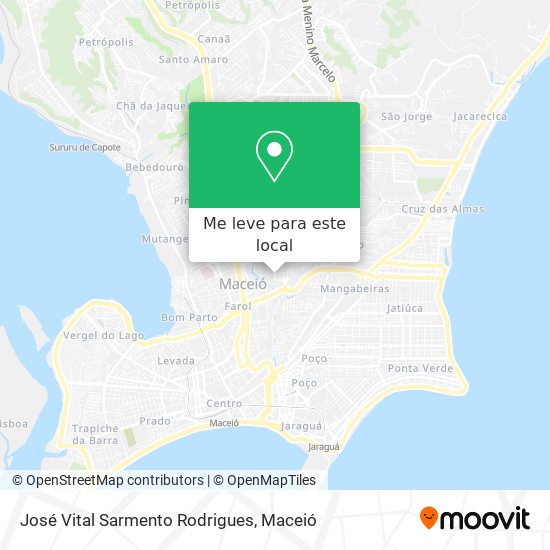 José Vital Sarmento Rodrigues mapa